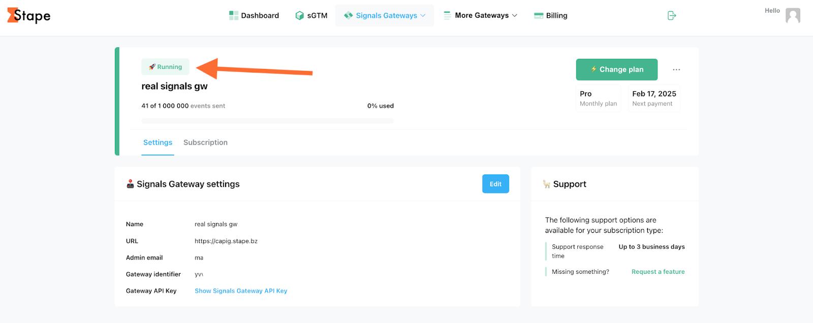 choose the subscription plan