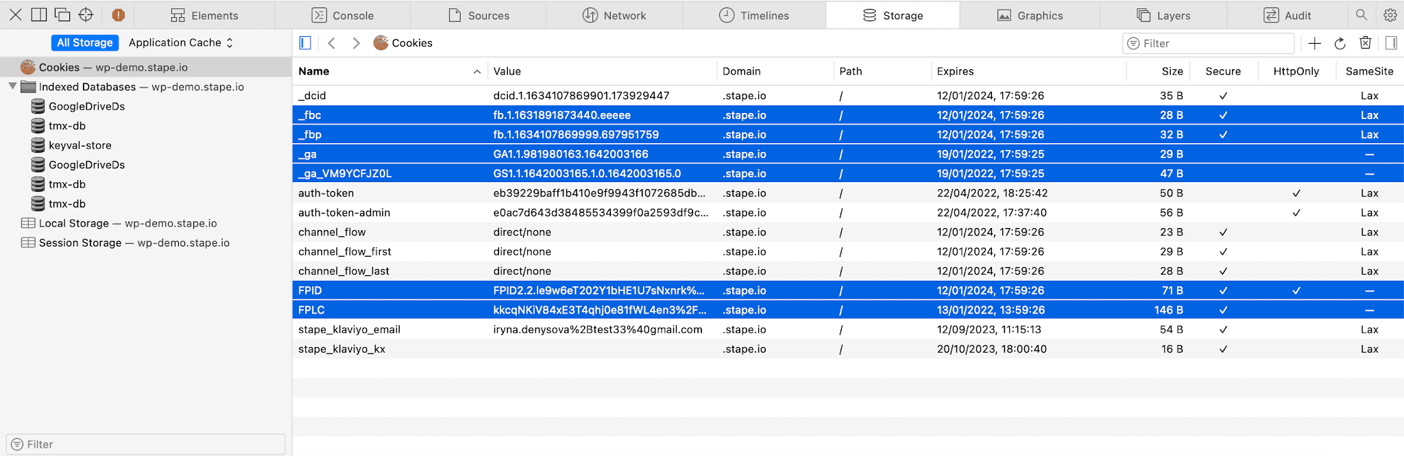 Server-side tagging extended cookie lifetime