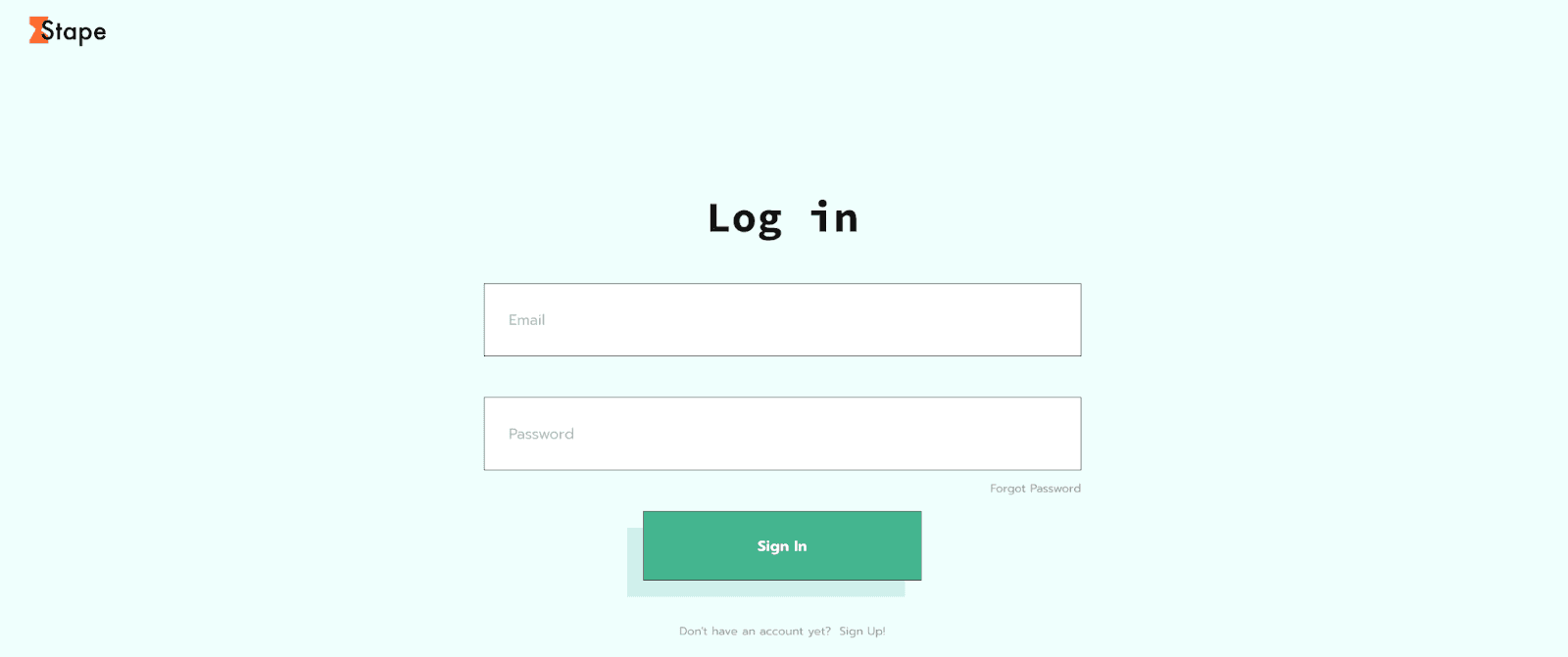 Log in to Stape