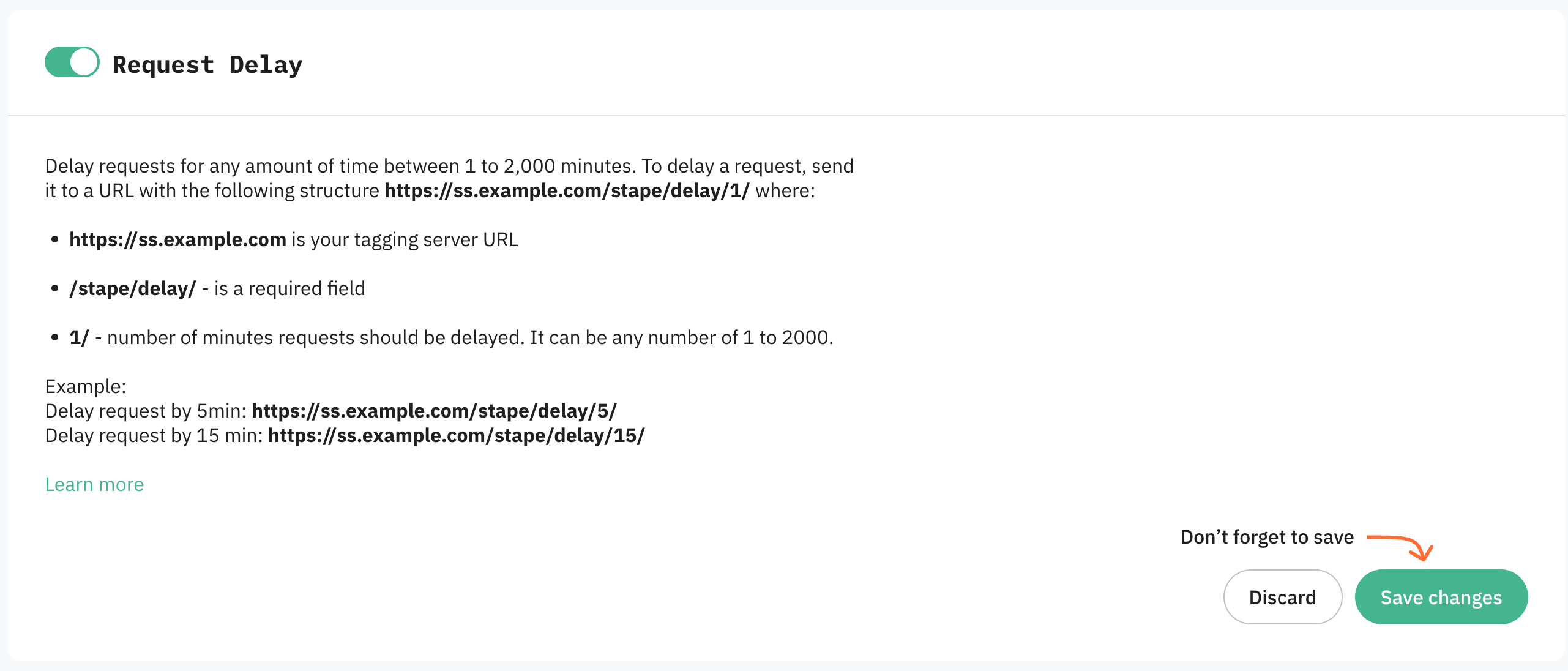 Request Delay power-up