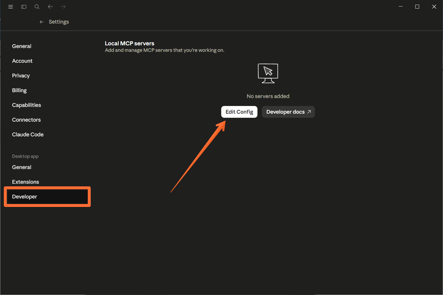 Claude Developer config