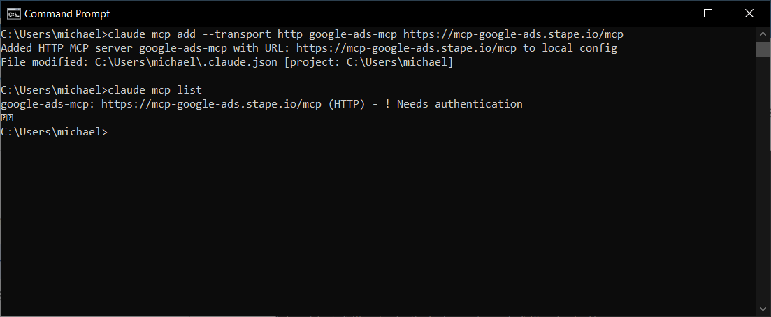 MCP console check