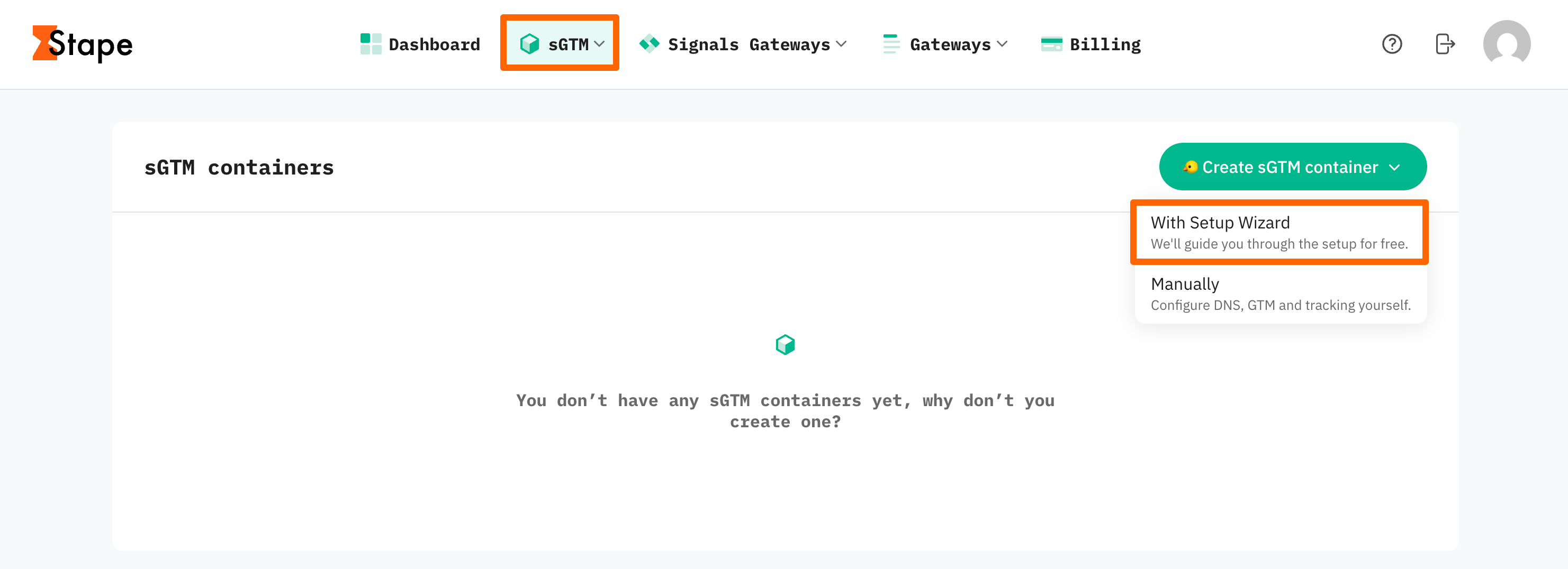 With Setup Wizard