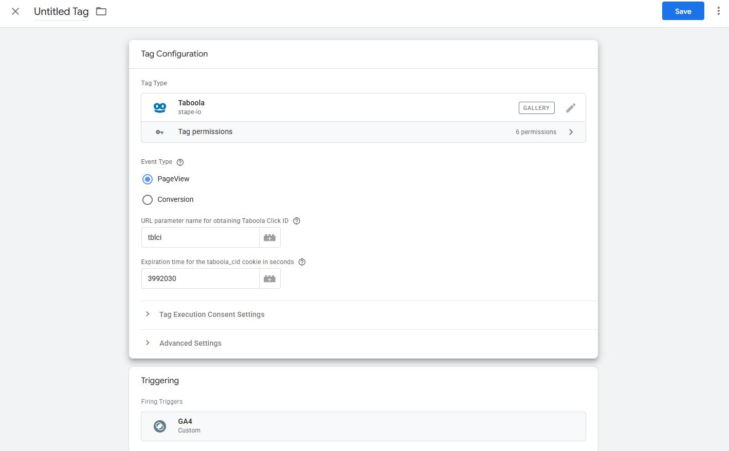 taboola s2s integration