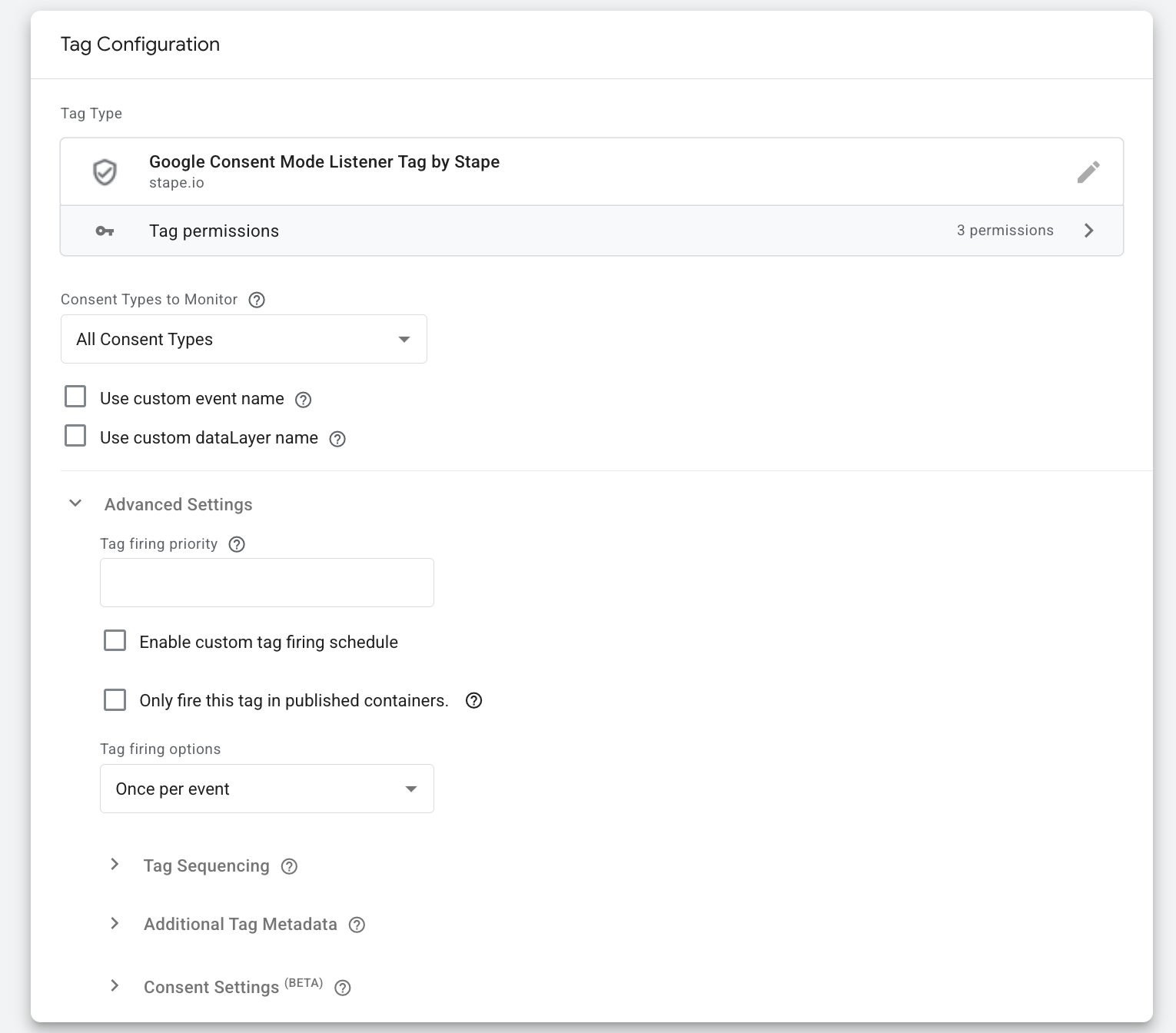 The event also includes the current consent state for all monitored consent types, making it easy to use the updated values in GTM triggers and tags.