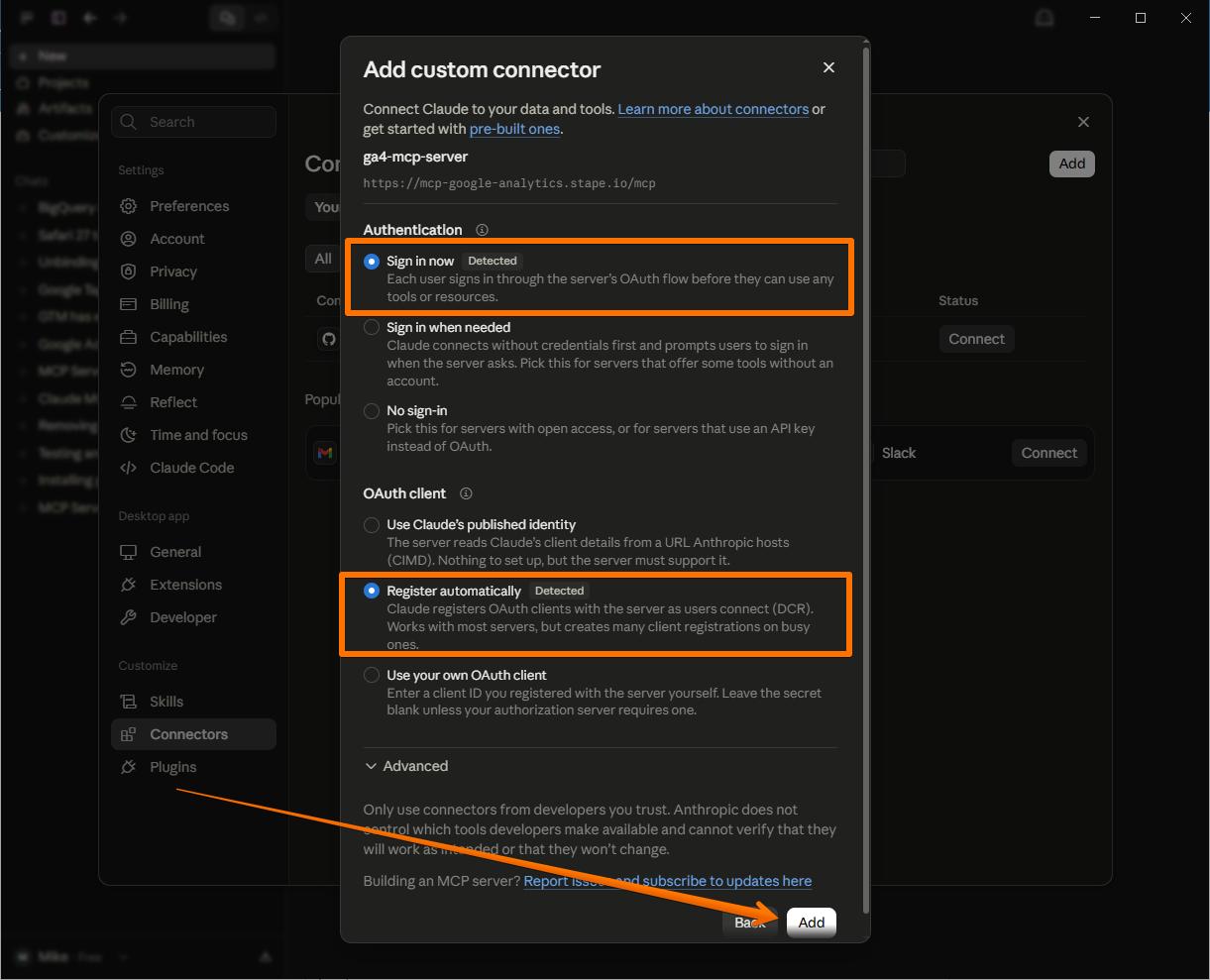 Authentication and OAuth client