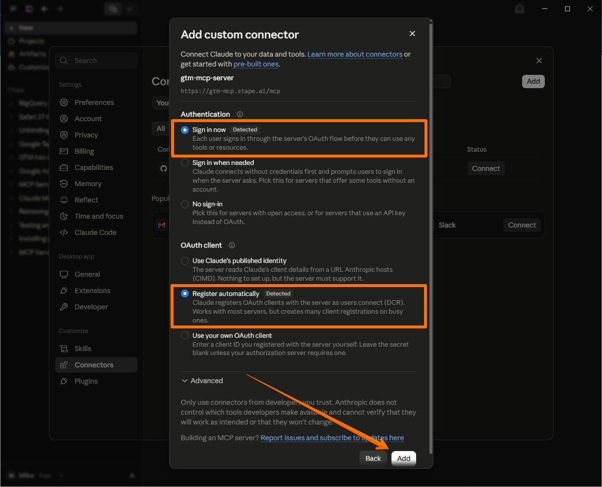 Authentication and OAuth client