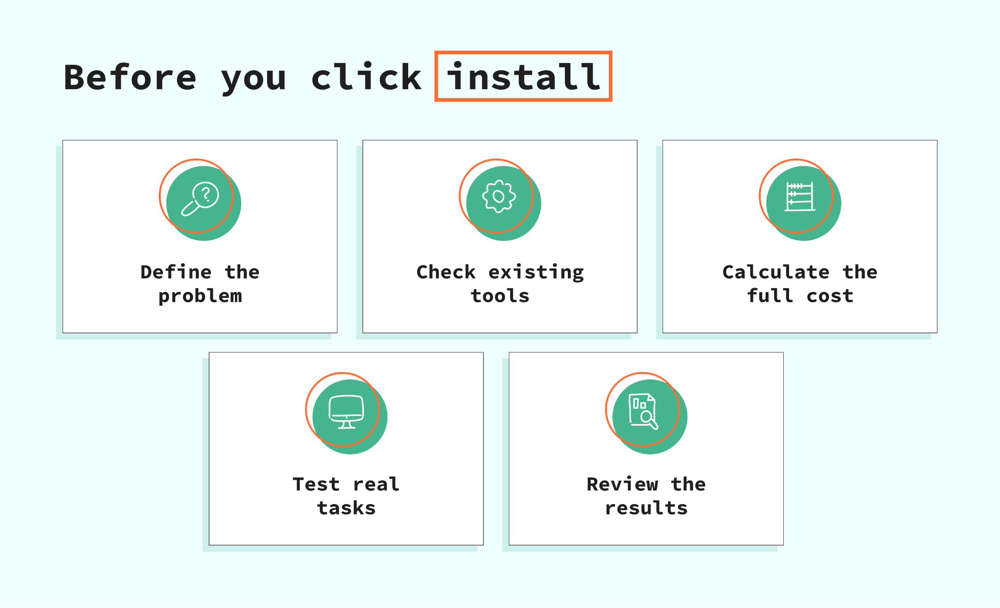What to check before app installation