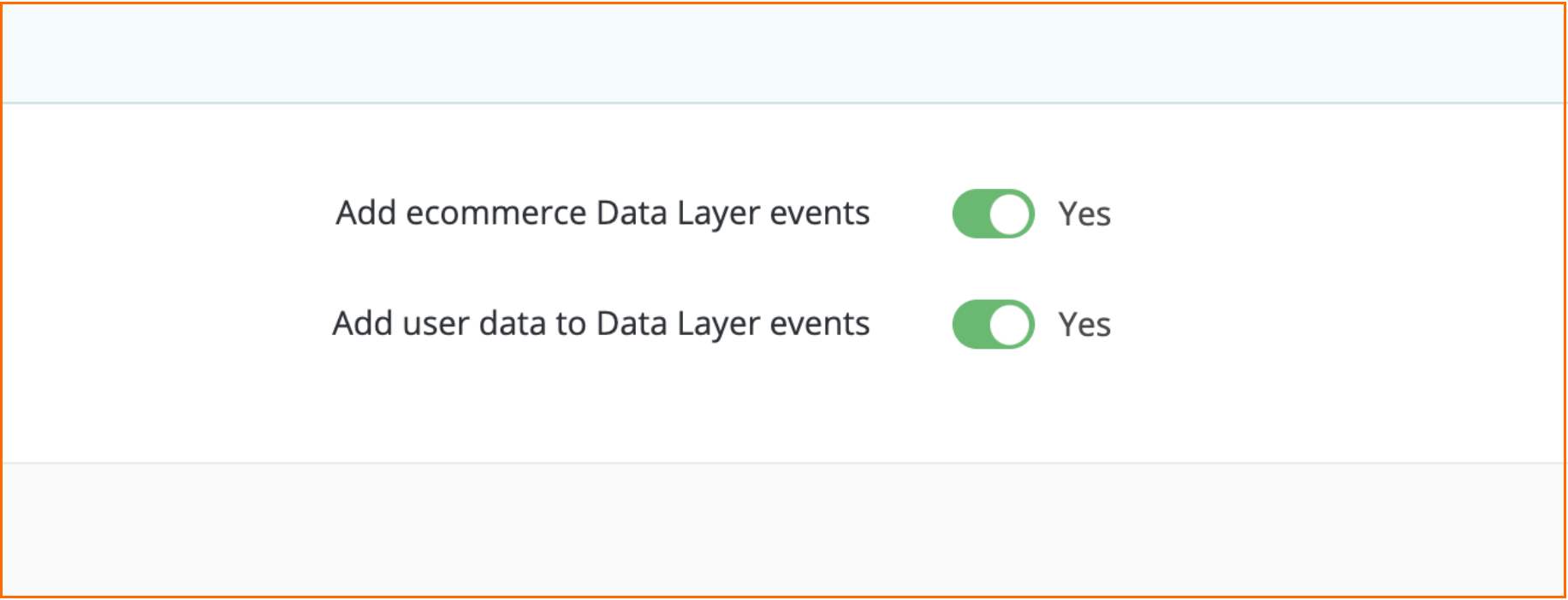 Data layer tab