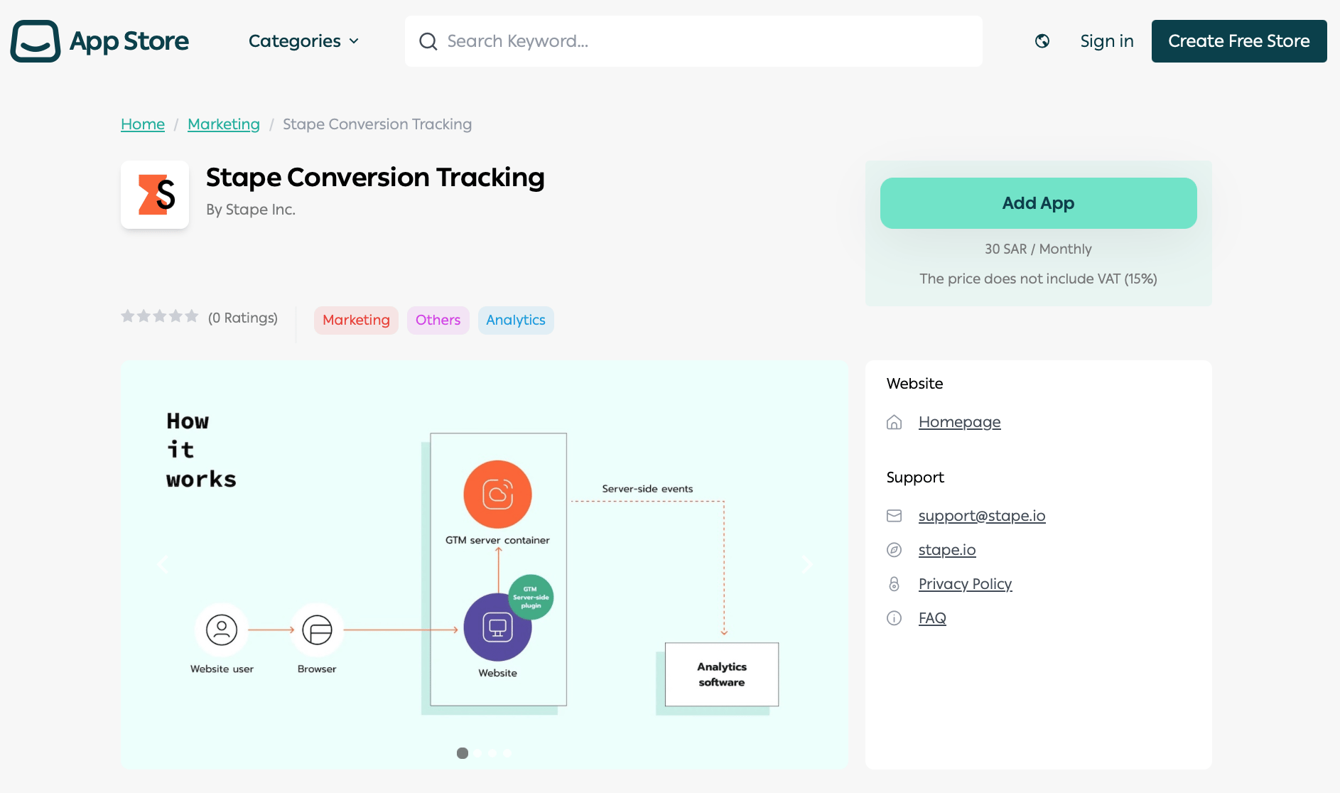 Stape Conversion Tracking app