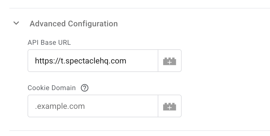 Advanced config
