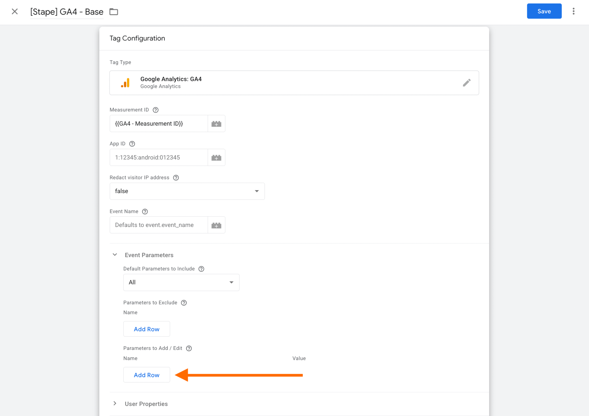 Add AI traffic data to the GA4 tag in server GTM