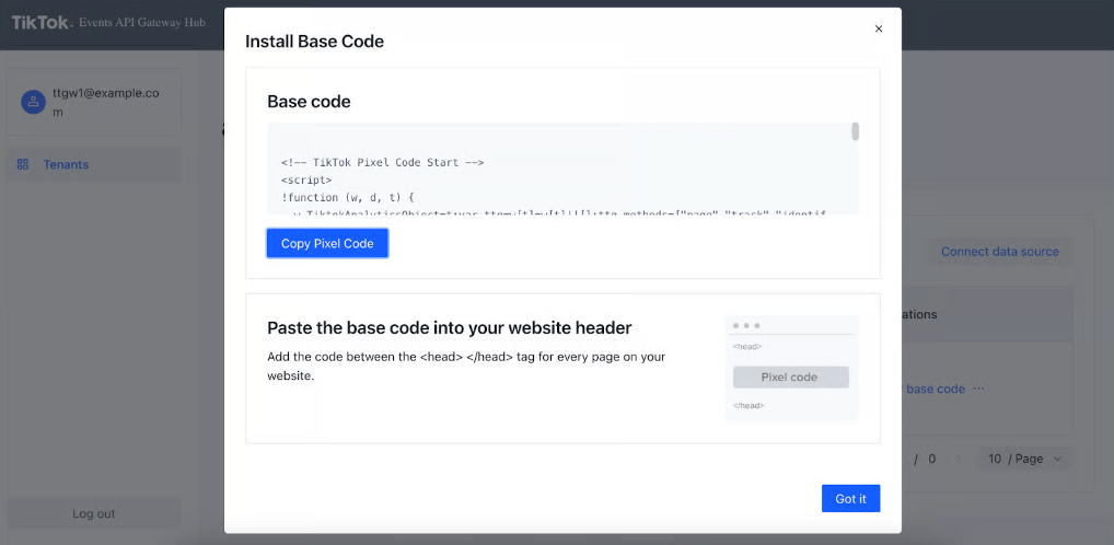 Install Base Code