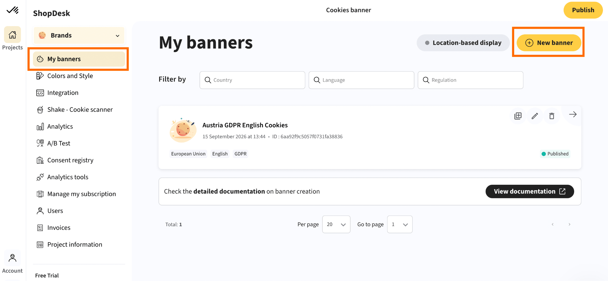 Axeptio cookie banner