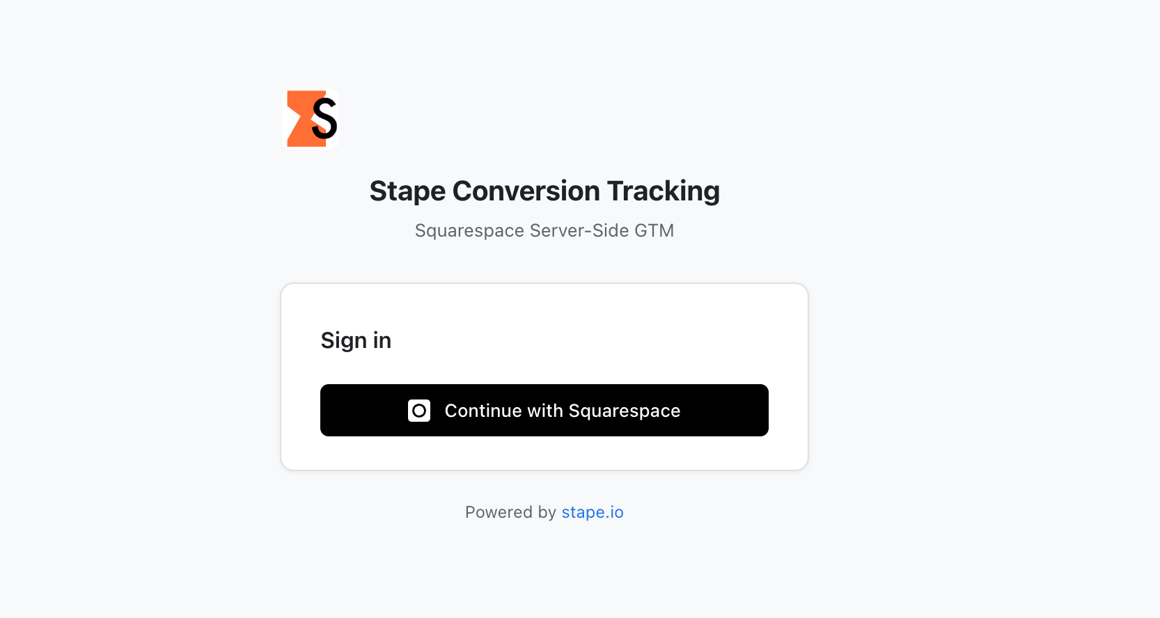 Squarespace account