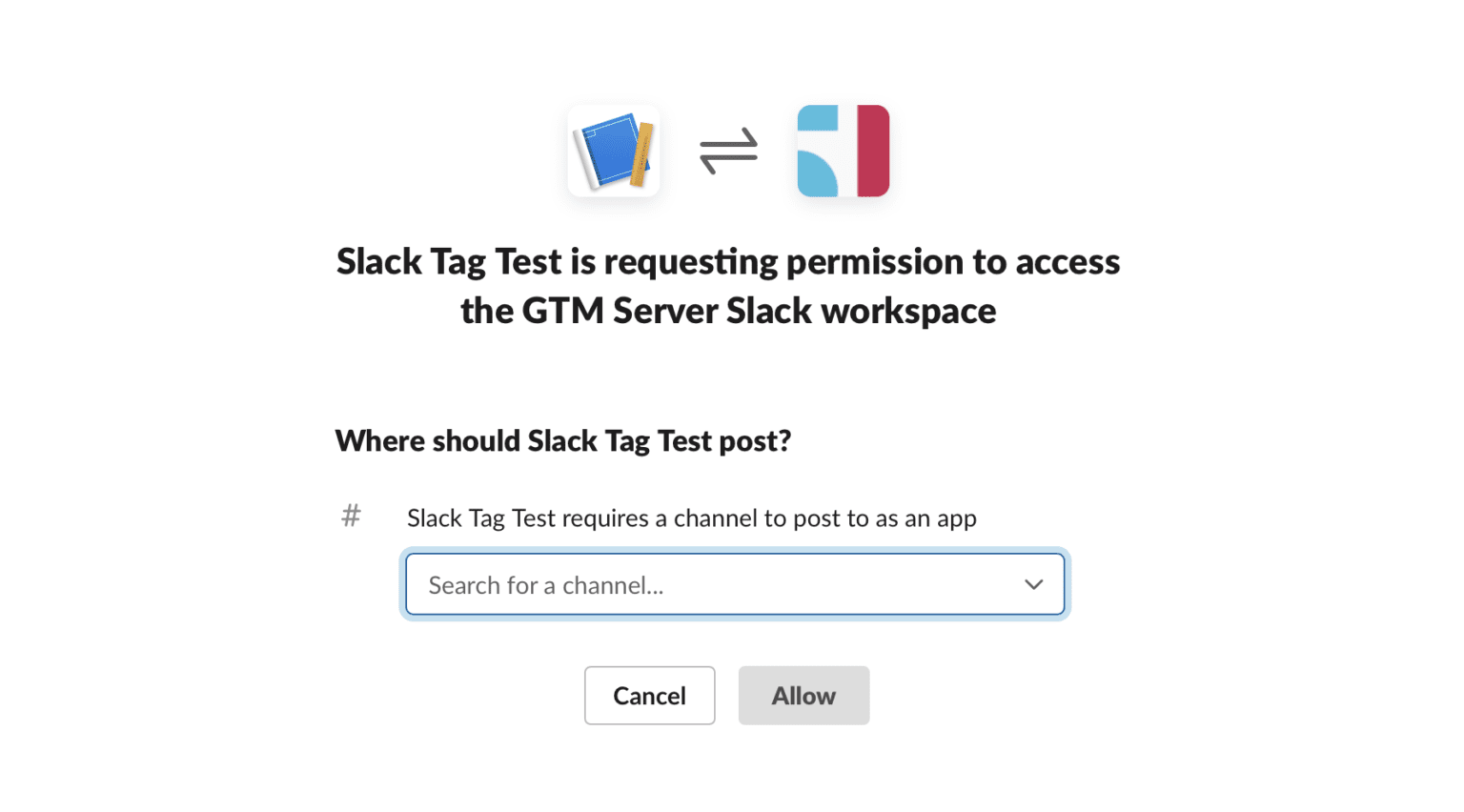 slack tag test 