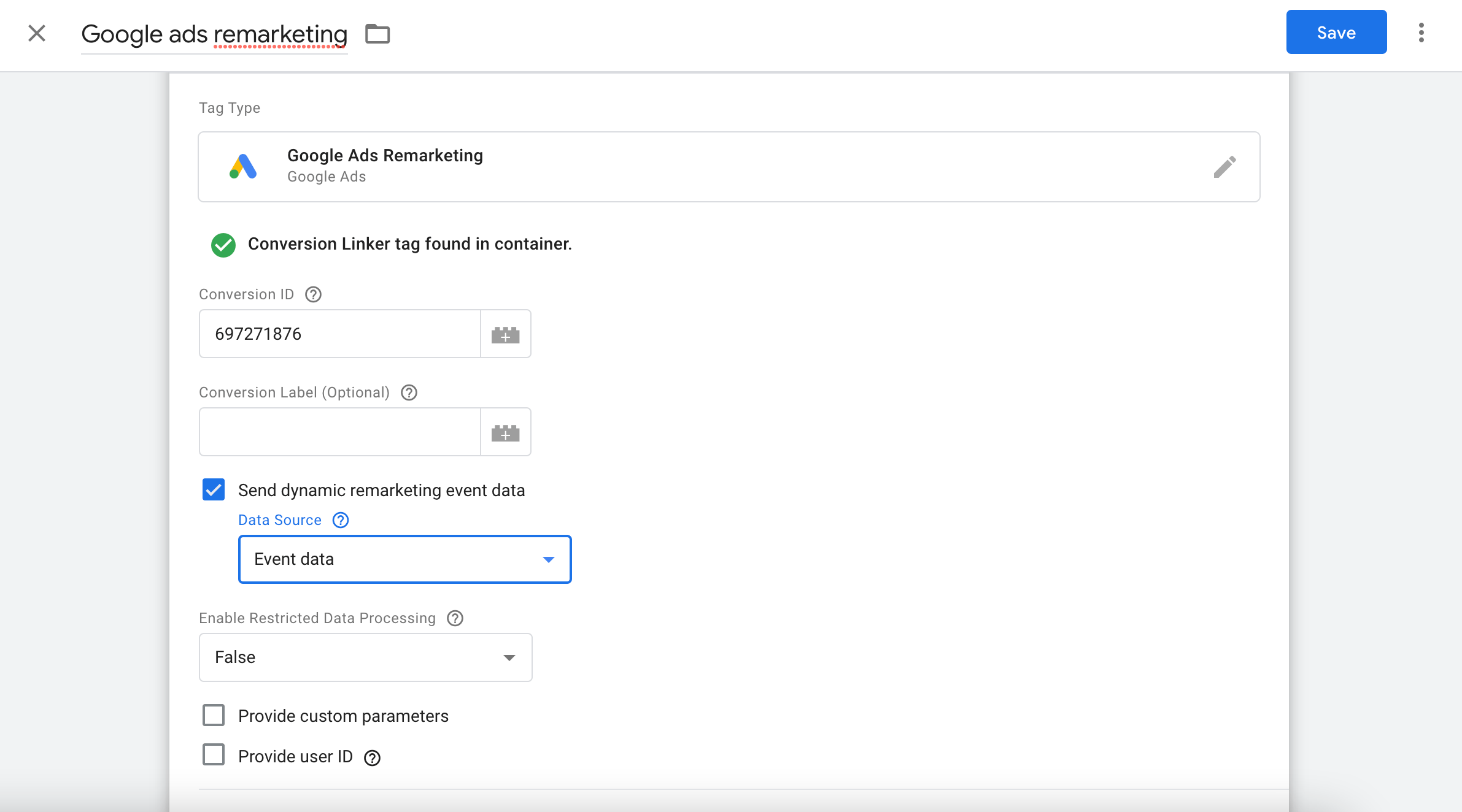 google ads product remarketing