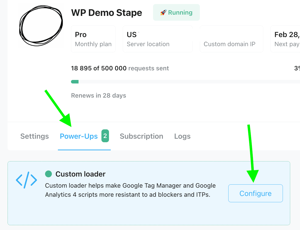 custom loader power-up