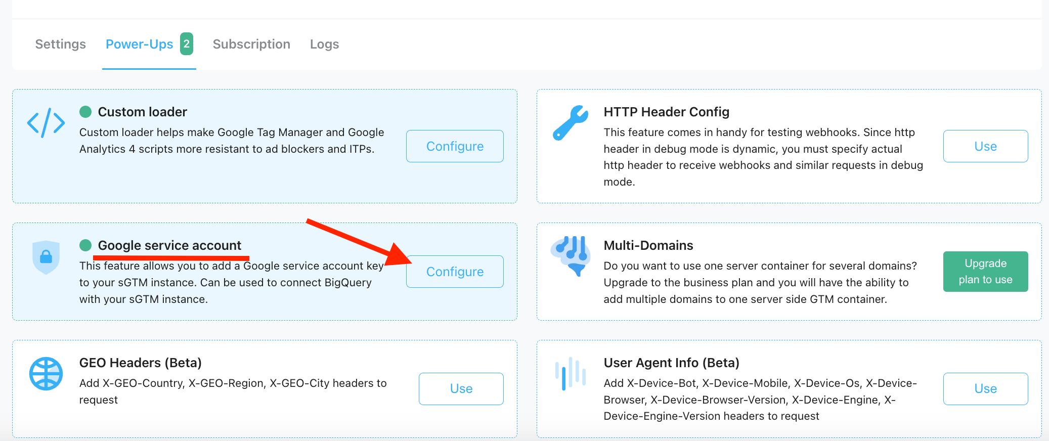google service account