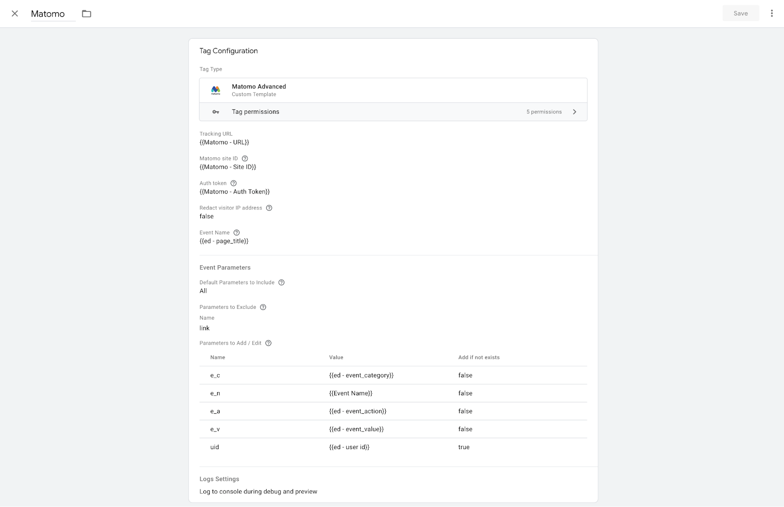matomo tag for server-side google tag manager
