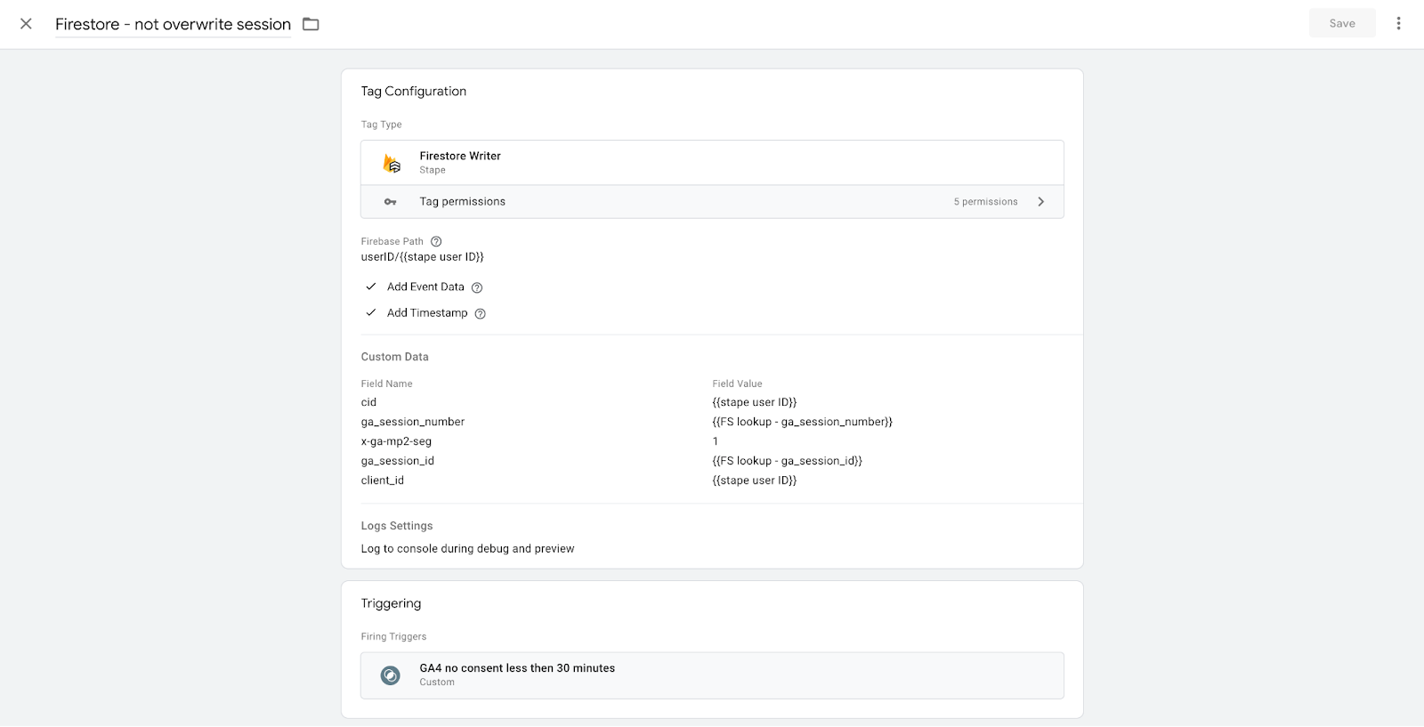 Google Analytics 4 tag