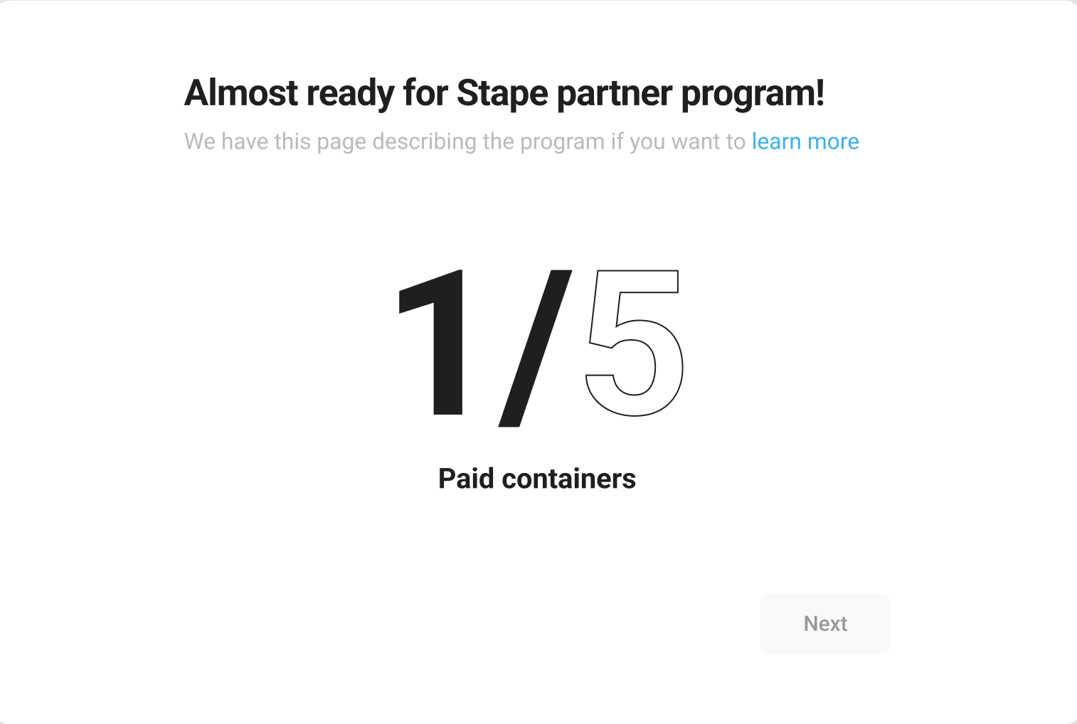 partner program - stape