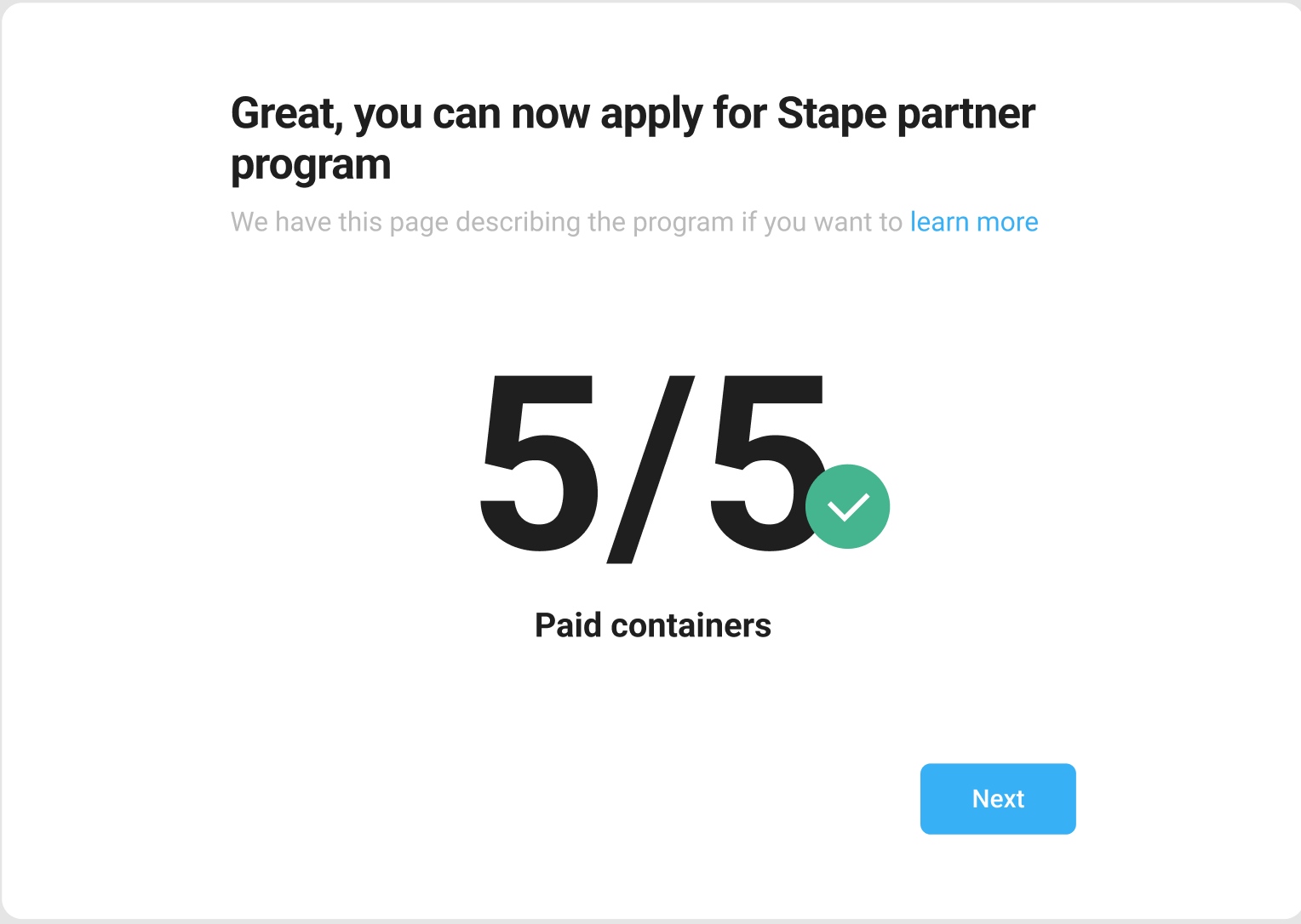partner program - stape