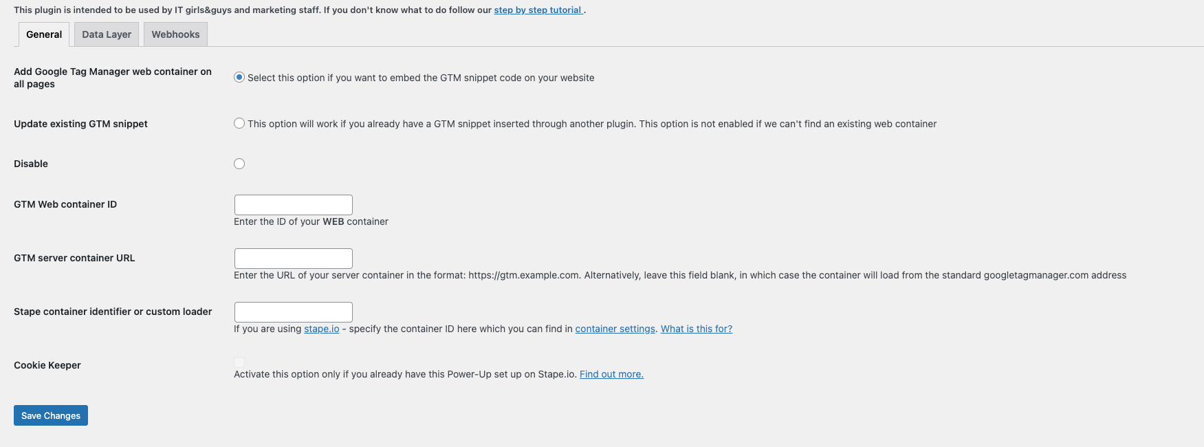 gtm server side for wordpress