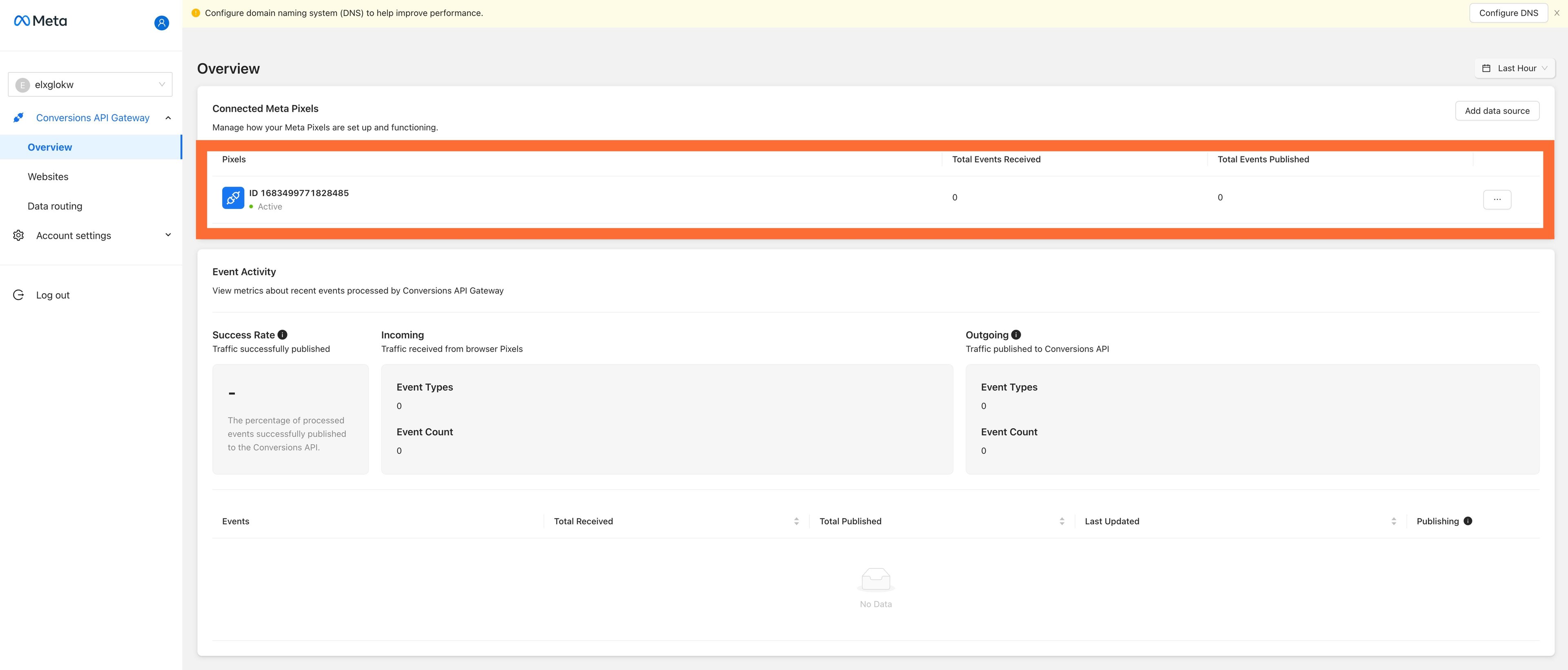 Meta Pixel in the Conversions API Gateway&nbsp;interface