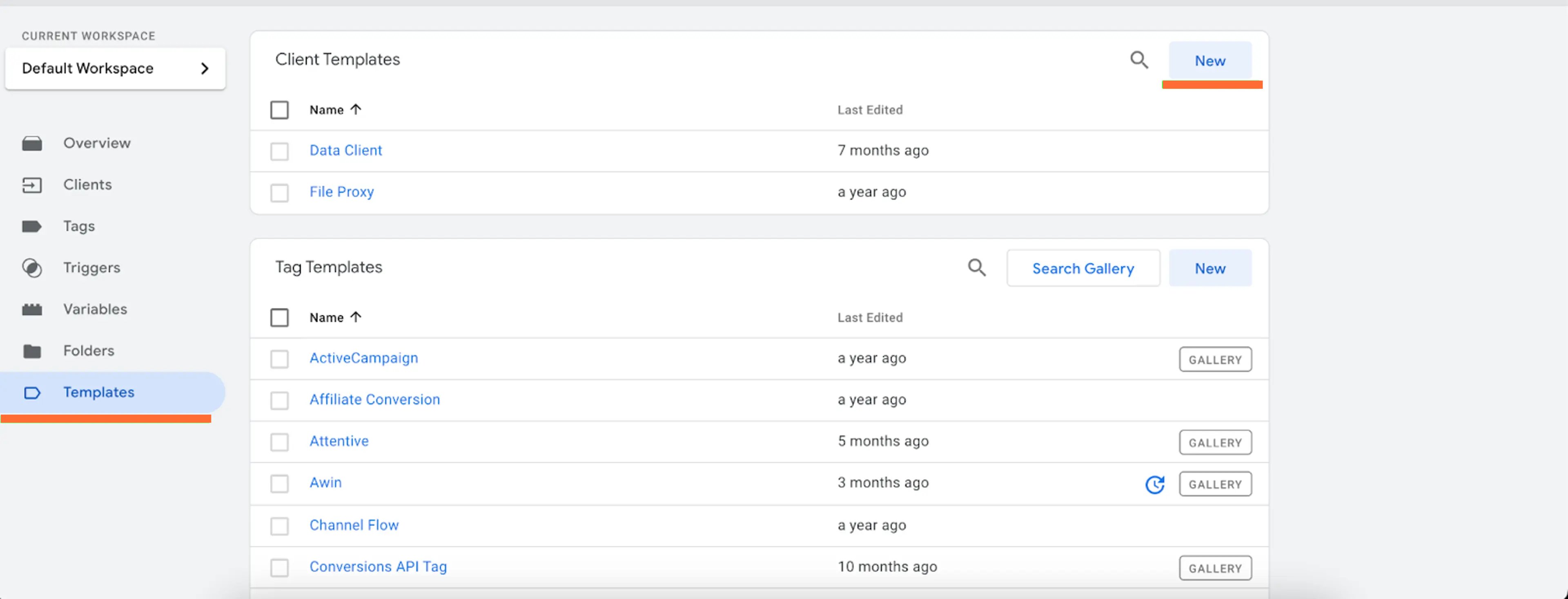 Client templates - Stape