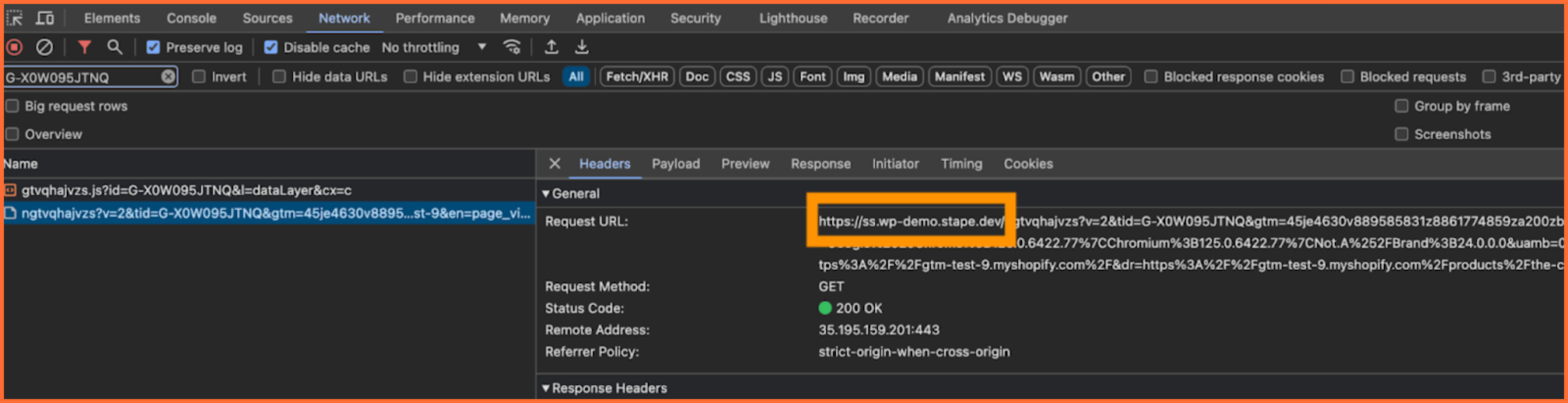 example of an event that works correctly