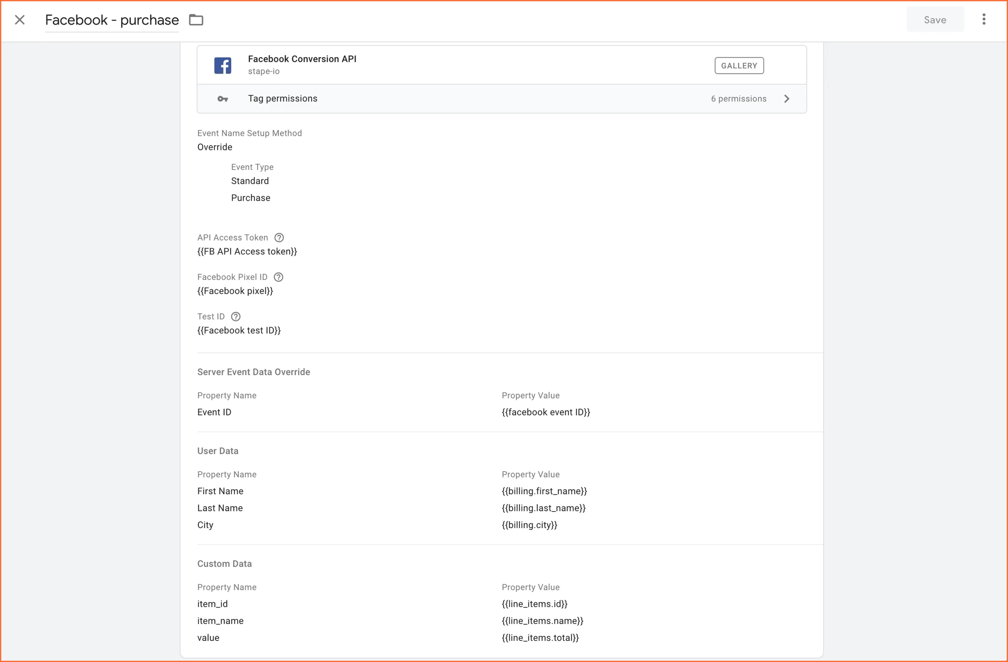 Facebook conversion API for the webhook