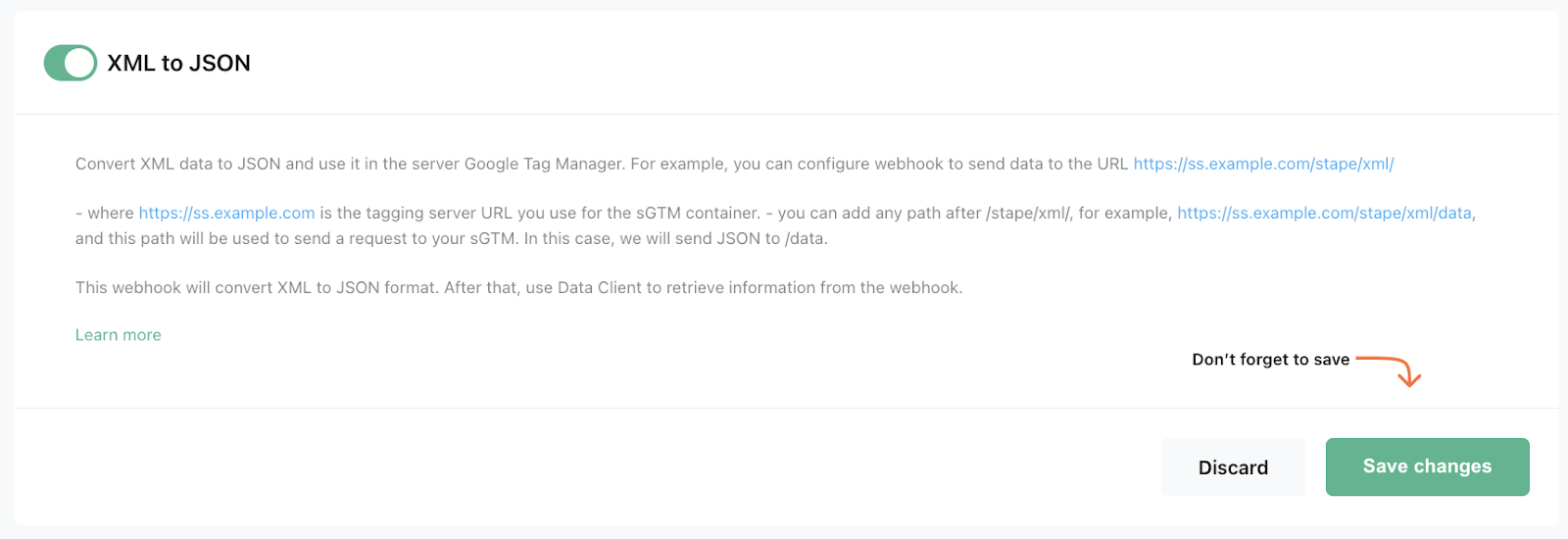 XML to JSON