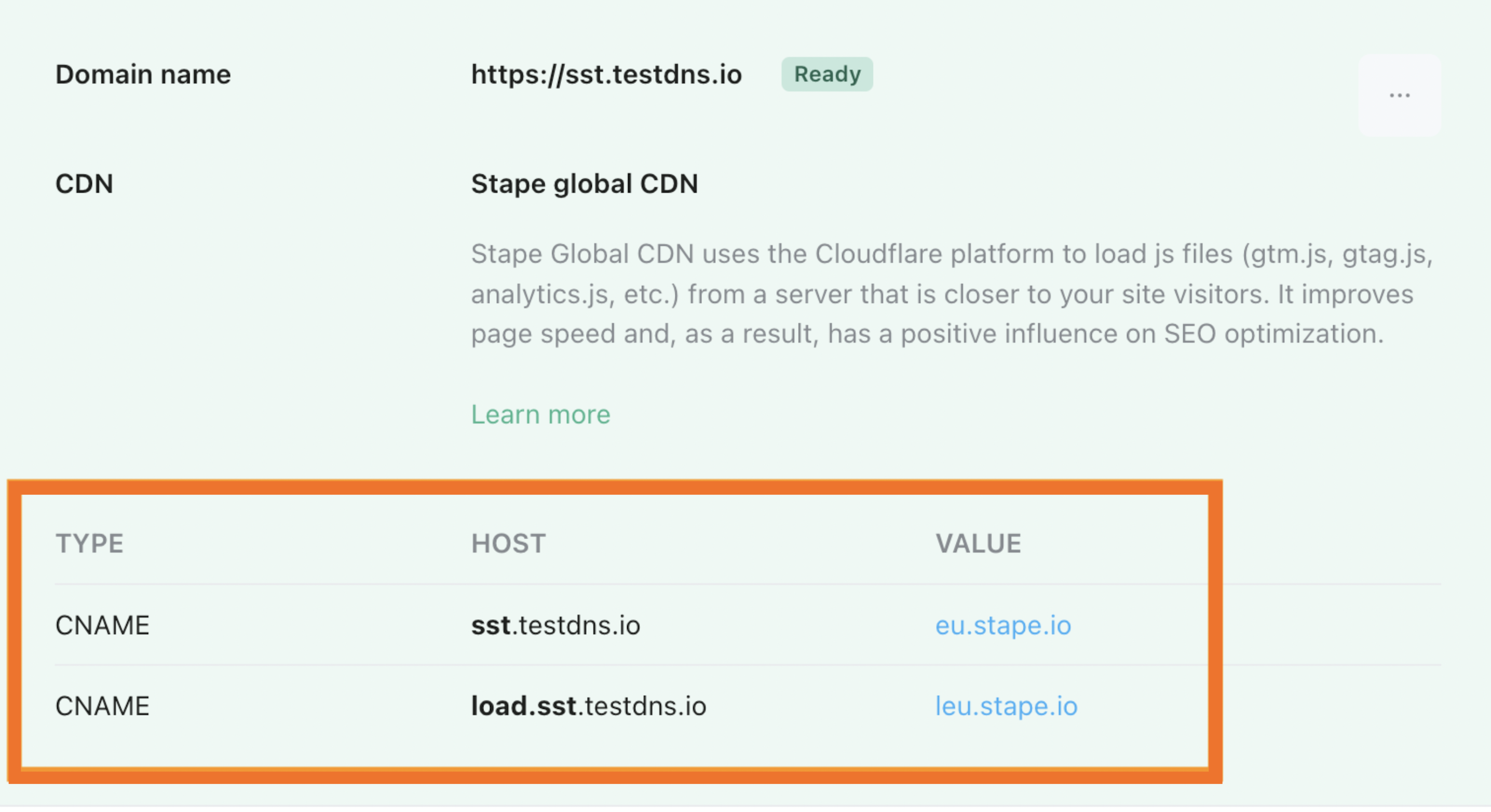 Type, Host, and Value