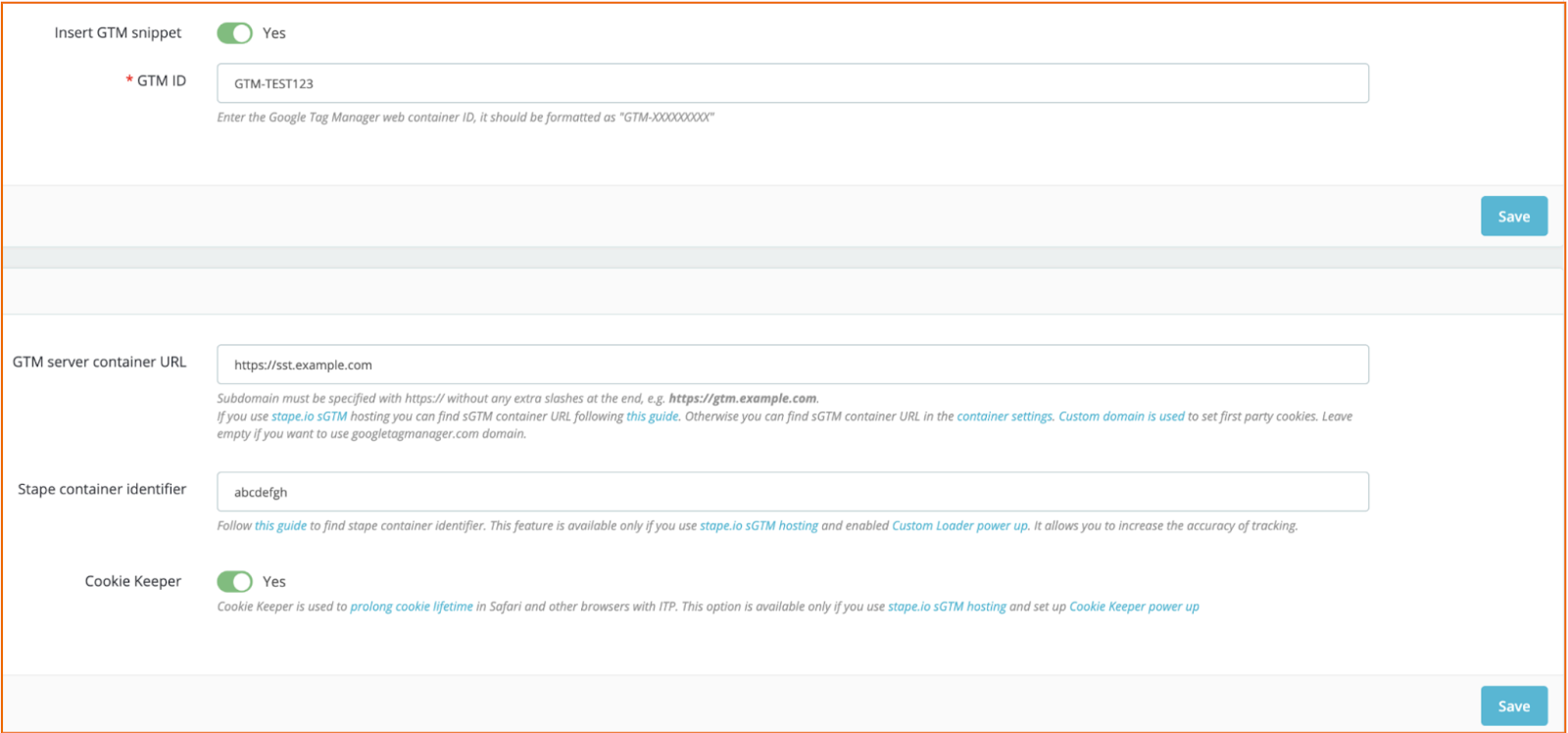 Configure Stape Server GTM module for PrestaShop