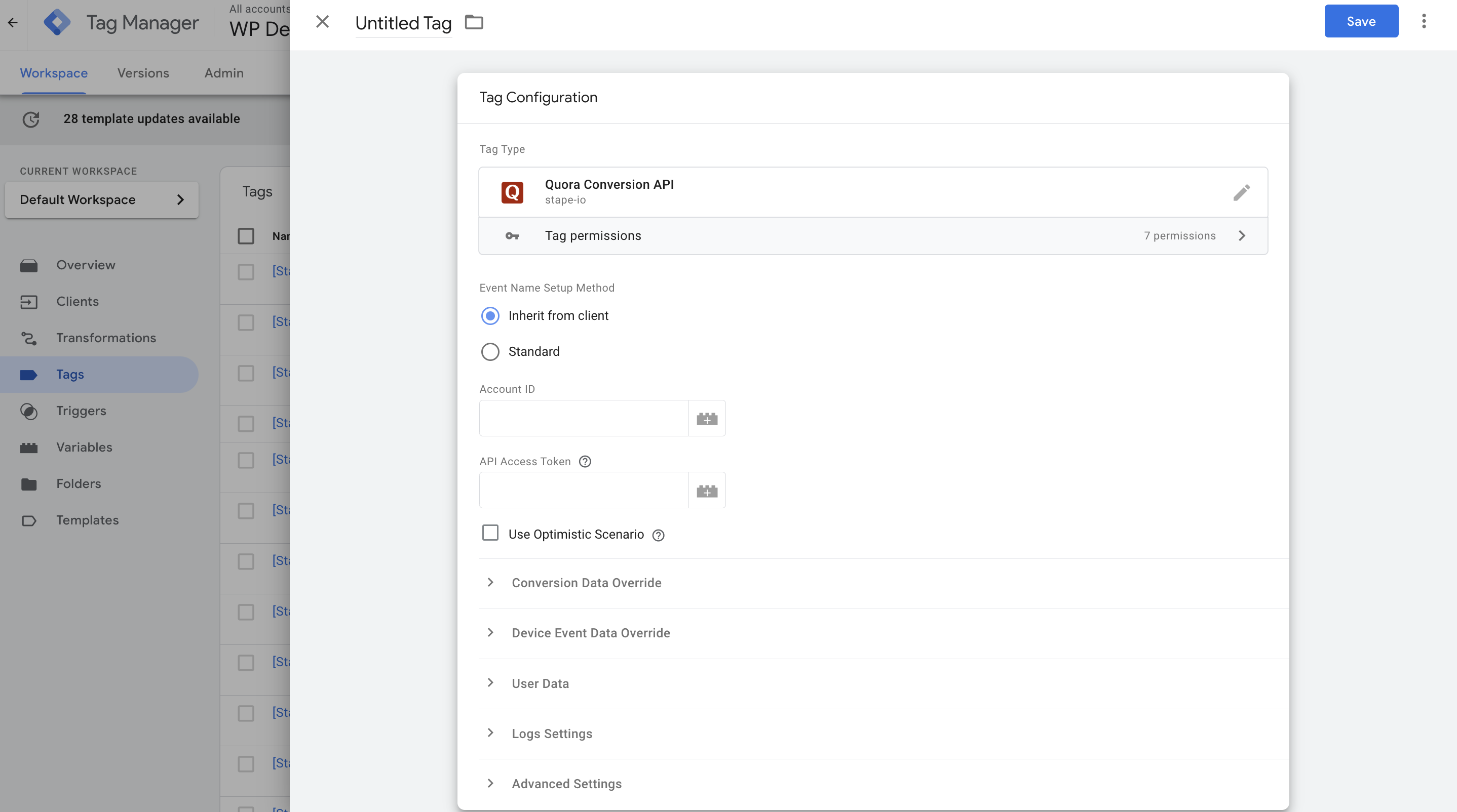 Quora Conversion API