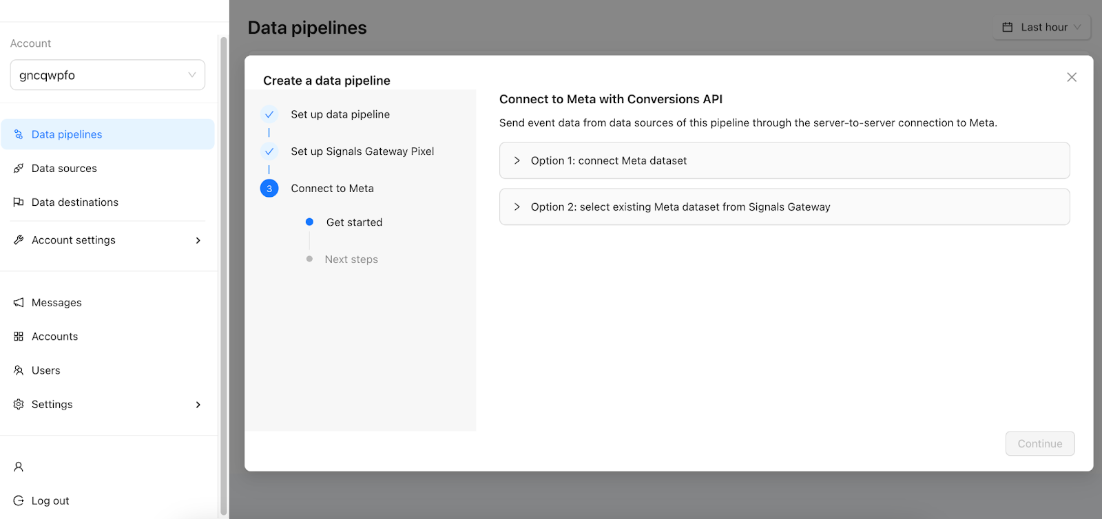 Conéctese a Meta con la API de conversiones.