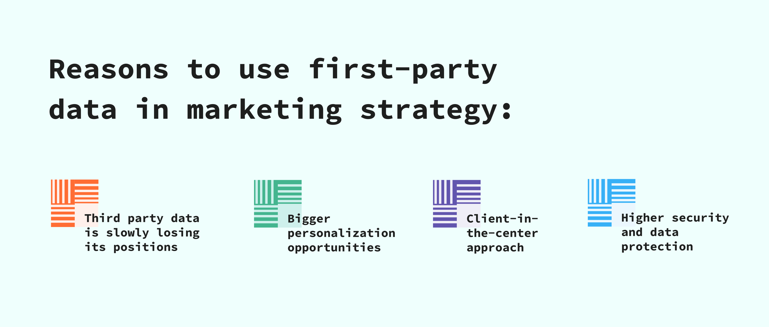 Schließlich fühlen sich Nutzer besser geschützt, wenn Sie ein First-Party-Datenzustimmungszentrum einrichten, in dem sie ihre Einstellungen jederzeit nach Bedarf festlegen und ändern können. Erfassen Sie nur die Informationen, für die Sie eine Einwilligung erhalten haben, um die DSGVO/CCPA einzuhalten. Dies würde das Vertrauen zwischen Unternehmen und Kunden stärken und infolgedessen zu einer besseren Interaktion und potenziell höheren Gewinnen führen.