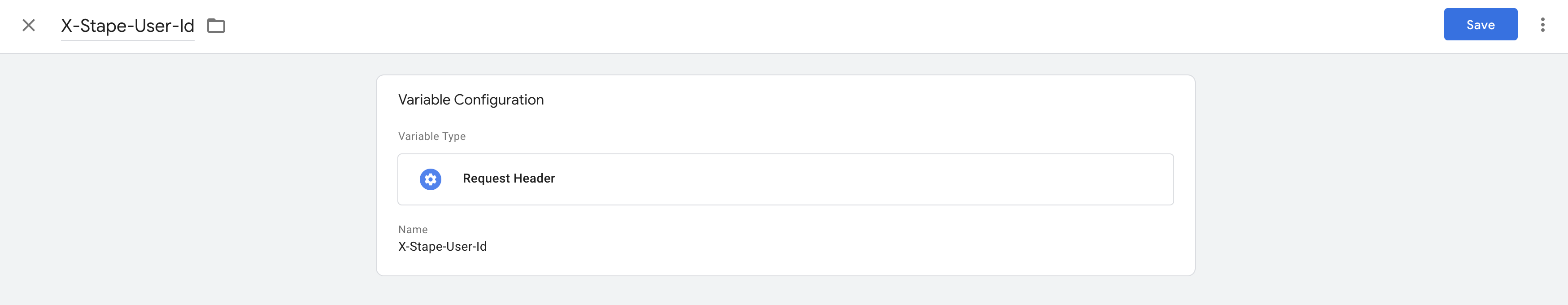 Variable type Request Header