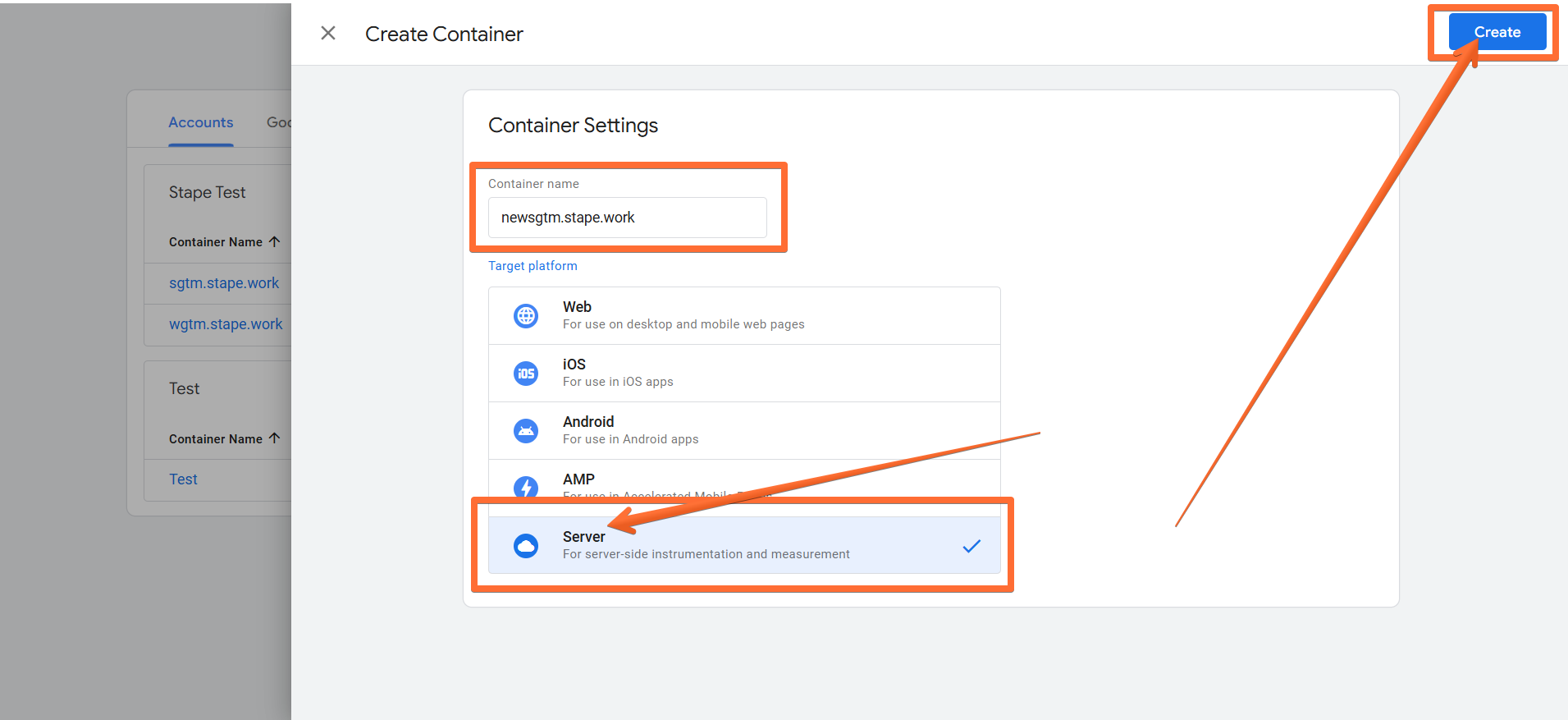 Configure your container settings