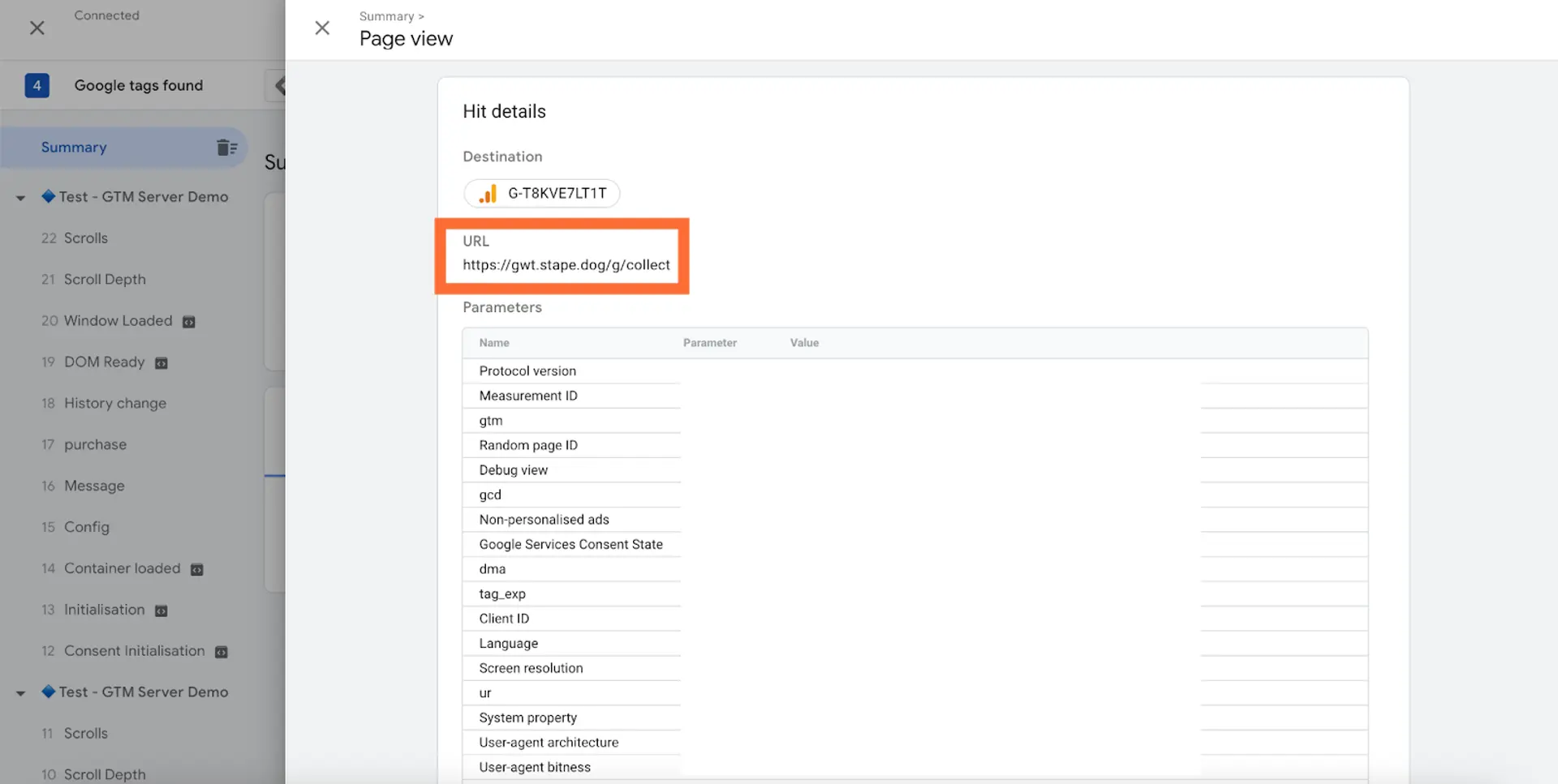 Open Summary → Output → Hits Sent