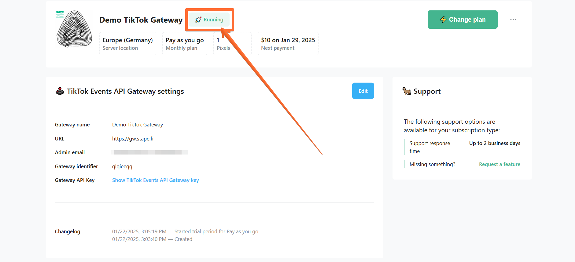 Wait until the Gateway is verified