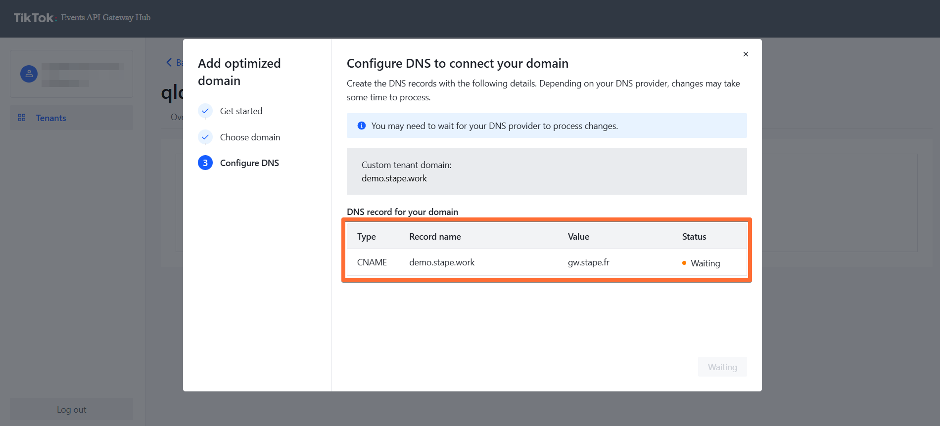 DNS records that you should add to your DNS provider