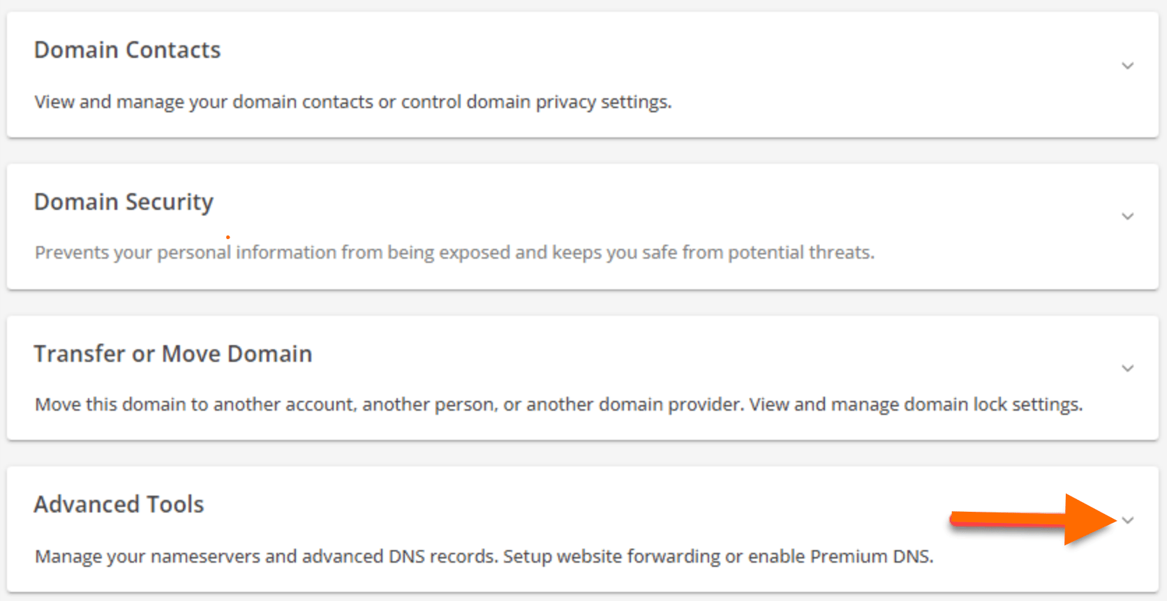Configure DNS record for Domain.com