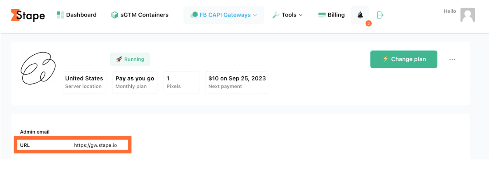 CAPIG hub URL
