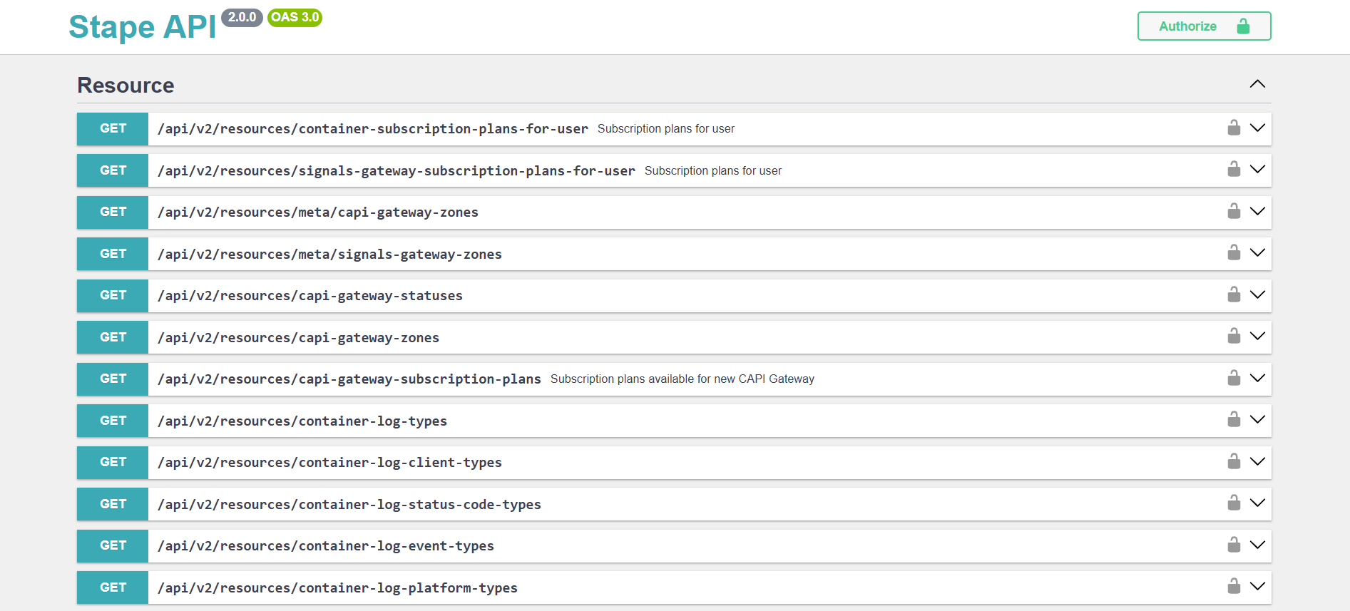 The API tool dasboard
