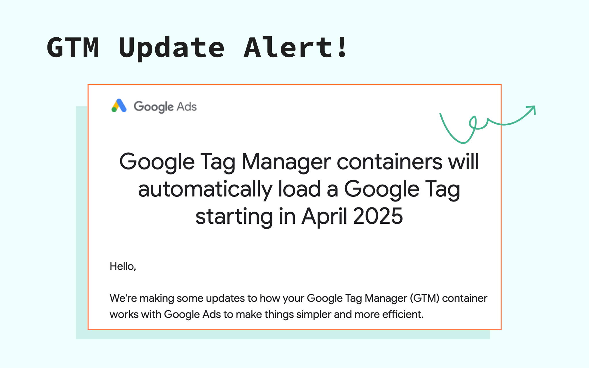 gtm update alert