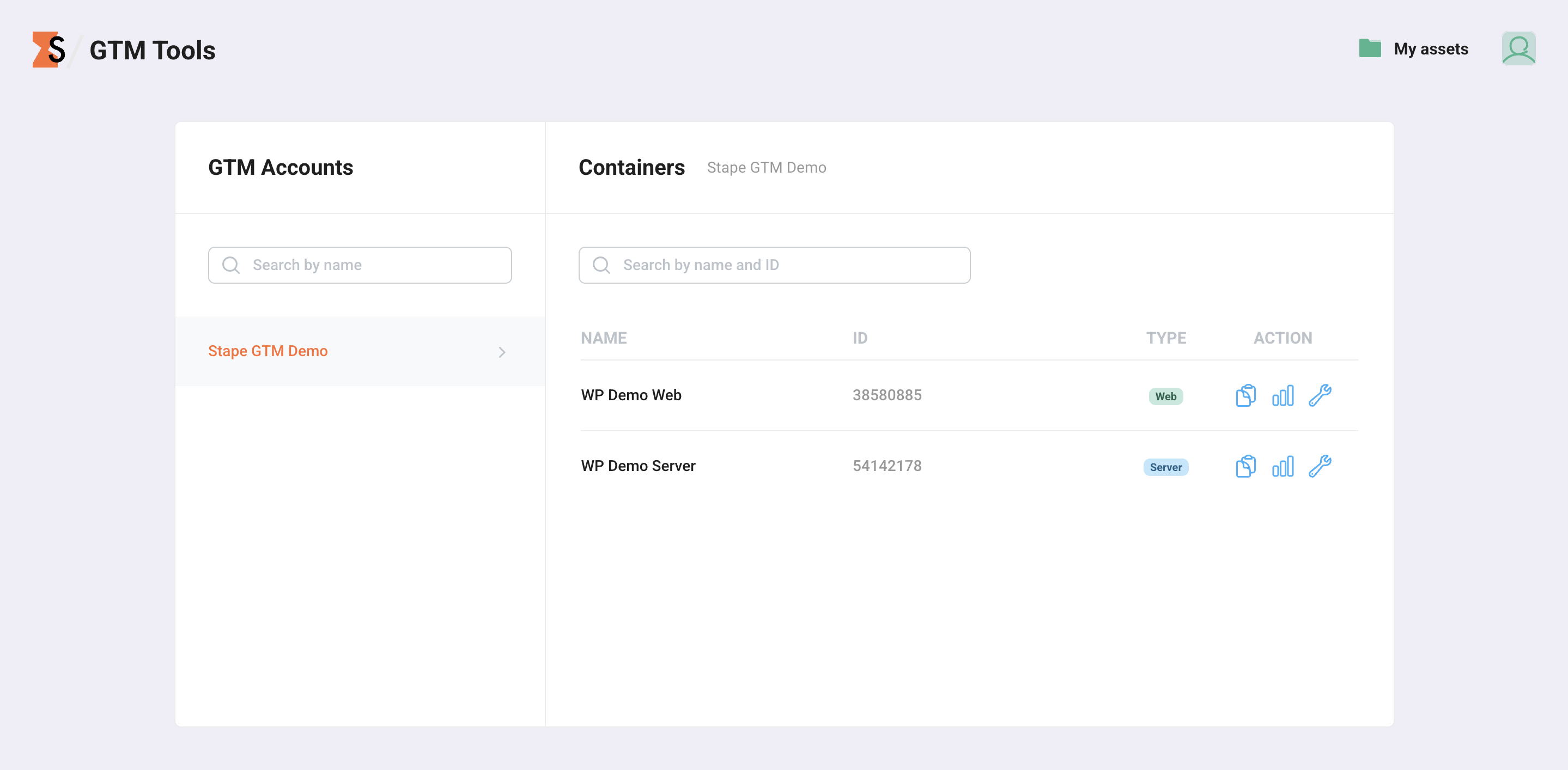 Accounts in GTM Tools