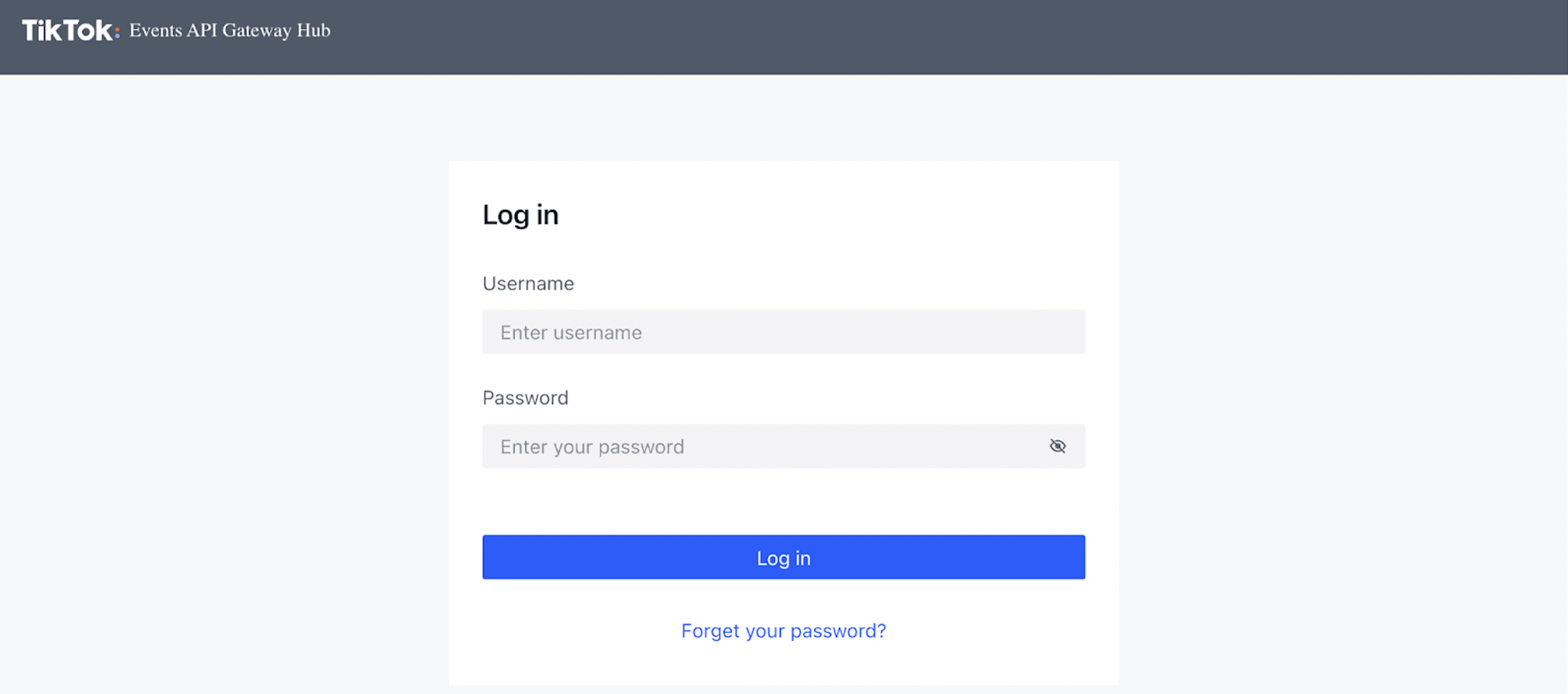 Click on “Finish TikTok Gateway setup”.