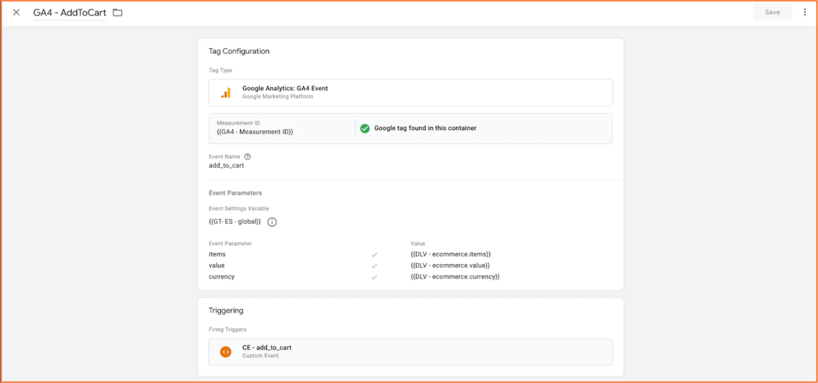 Сreate a new tag with the tag type Google Analytics: GA4 Event
